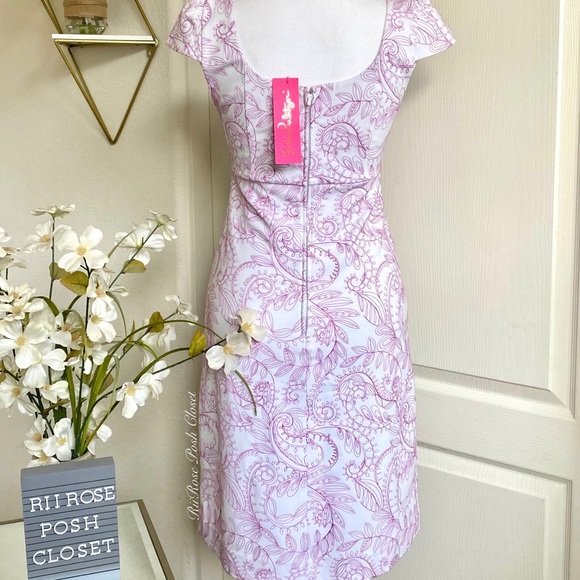NWT Lilly Pulitzer Laurent Purple Quartz Dress - Picture 7 of 8